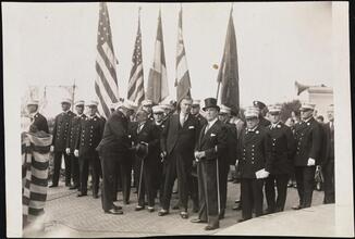 [Firemen at unidentified ceremony.]