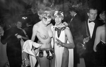 Art Students League Ball [Costumed couple.]