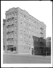 West 152nd Street at the N.E. corner St. Nicholas Avenue. Apartment house.