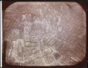 [Aerial view of Manhattan.]
