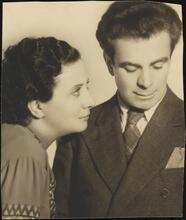 [Berta Gersten and Jacob Ben-Ami.]