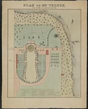 Plan of Mt. Vernon, the Home of Washington.