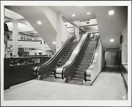 34th Street and Fifth Avenue. McCreery's Store. Interior, escalators
