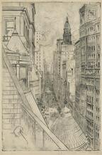 [View from No. 1 Broadway, looking uptown]