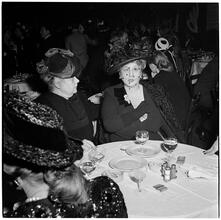 Champagne Cholly Book Party [Two women talking.]