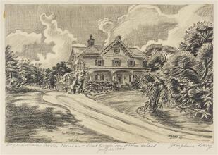George William Curtis House - West Brighton, Staten Island. July 31, 1950.