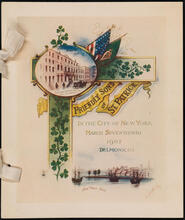 Friendly Sons of St. Patrick in the City of New York [118th anniversary dinner.]