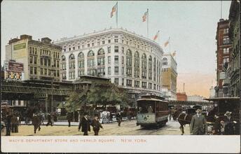 Macy's Department Store and Herald Square, New York.