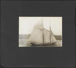 [Two views of ships on the Hudson River.]