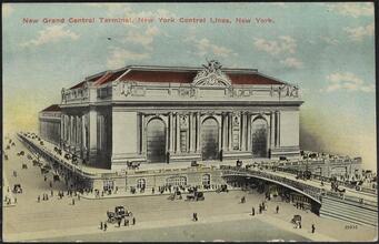 New Grand central Termnial, New York Central Lines, New York.