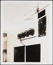 [Interior, detail of meters.]
