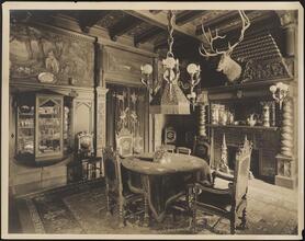 [Residence. Interior, dining room.]