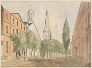 [Broadway North from below Rector Street]
