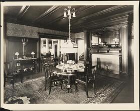 [Residence. Interior, dining room.]
