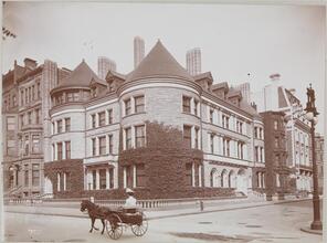 Street Scenes.  Fifth Avenue, Northeast Corner of 66th Street (Res. of Mrs H.O. Havemeyer), About 1901.  1 East 66th Street.
