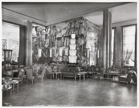 [S.S. "Normandie", Grand Salon, Port Side, Aft, Cabin Class.]