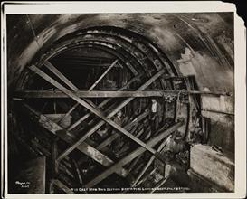 Subways, Fourteenth Street Cut, Cast Iron Ring, Section North Tube Looking West, #18.