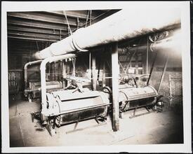 [Interior, boiler room.]