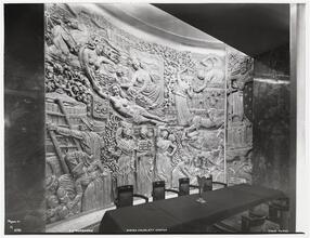[S.S. "Normandie", Dining Salon, Aft Center, Cabin Class.]