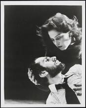 [Michael Cristofer as Charlie and Sigourney Weaver as Annabella in "Conjuring an Event".]