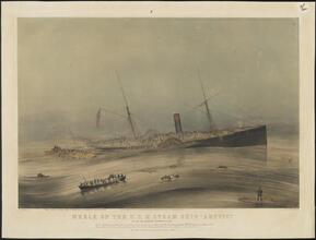 Wreck of the U.S.M. Steam Ship "Arctic."