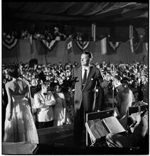 Vaughn Monroe [Monroe performing on stage.]