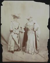 Madame Rejane (French Actress) and Daughter at Hyde Ball.