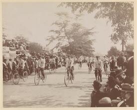 The Evening Telegram Bicycle Parade - Riverside Drive, 1896.