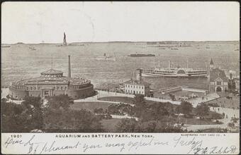 Aquarium and Battery Park, New York.