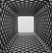 [Looking up the tower of the Poland building, New York World's Fair.]