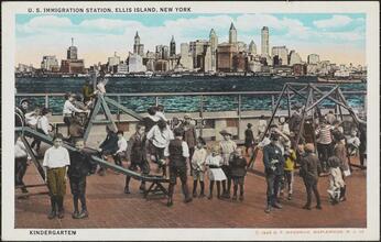 U.S. Immigration Station, Ellis Island, New York. Kindergarten