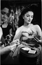 Show Girl [Rosemary playing cards in the dressing room.]
