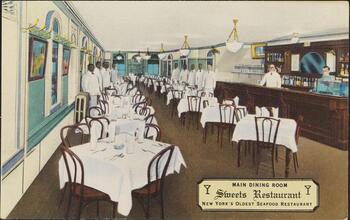 Main Dining Room, Sweets Restaurant, New York's Oldest Seafood Restaurant