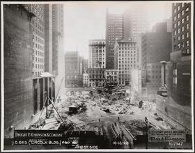 42nd St. Side [Lincoln Building construction.]