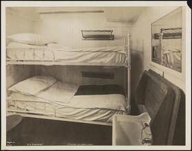 Italia-America Shipping Corp., S.S. "Colombo", Pier 97 North River, Third Class, Interior, Two Berth Stateroom #482.