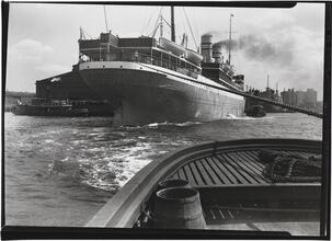 View of S.S. "Bergensfjord", Norweigan-America Line.