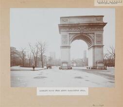 [Fifth Avenue Washington Square Looking South from Above Washington Arch.]