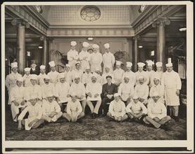 French Line, S.S. "Paris", Group of Thirty-six Chef Purveyor and Cooks.