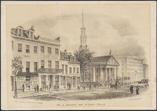 View on Broadway near St. Paul's Church