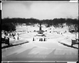 Central Park Snow Scene