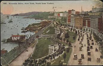 Riverside Drive, New York. North from Viaduct