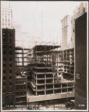 41st St. Elevation, Looking N.E. [Lincoln Building construction.]