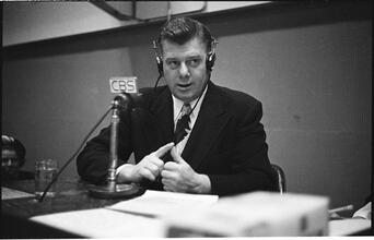 Arthur Godfrey [Godfrey hosting his radio show.]
