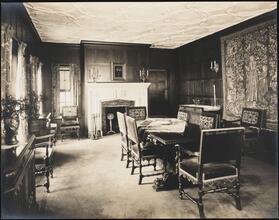 [Residence. Interior, dining room.]