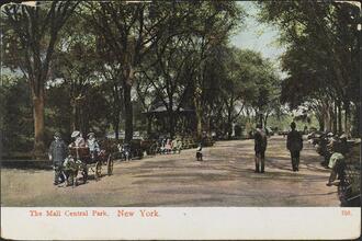 The Mall, Central Park, New York.