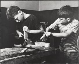 Grand Street Settlement House, Shop Crafts: Boat Shaping.