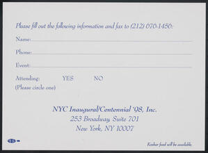 [1998 Inaugural Celebration Borough of the Bronx.]