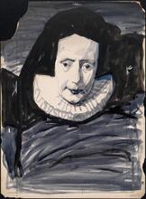 [Lynn Fontanne as Elizabeth in "Elizabeth the Queen".]