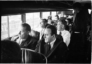 Vaughn Monroe [Inside the tour bus.]