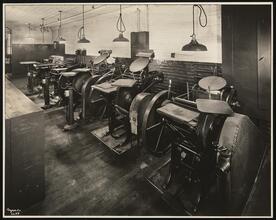 Unz & Co., Printers and Stationers, Second Floor, Gordon Proof Presses.